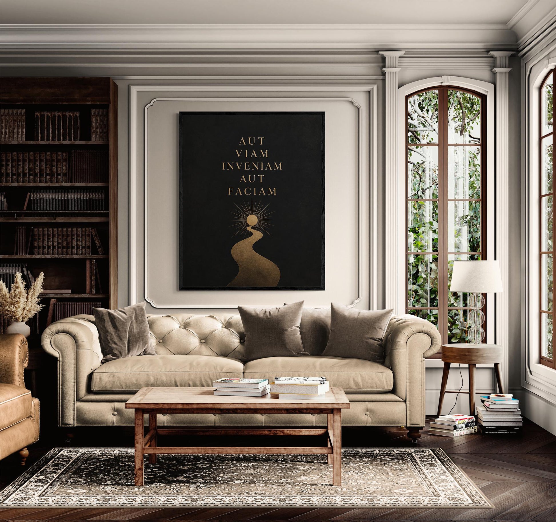 Aut Viam Inveniam Aut Faciam Wall Art Print, Hannibal Quote | Latin Quote, Classical Motivation Poster, Stoic Philosophy Home Decor