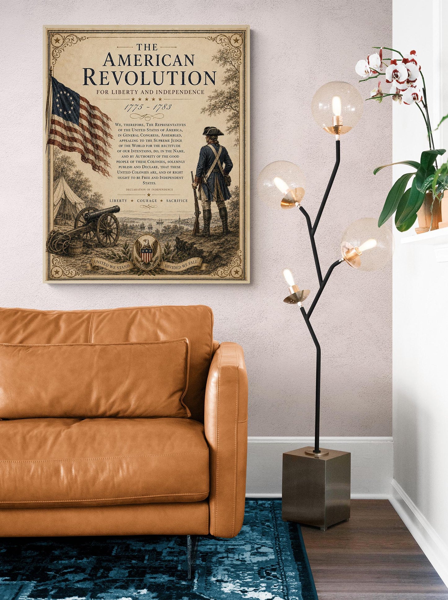 American Revolution Wall Art Print | Declaration of Independence | Historical Americana | Patriotic Home Decor