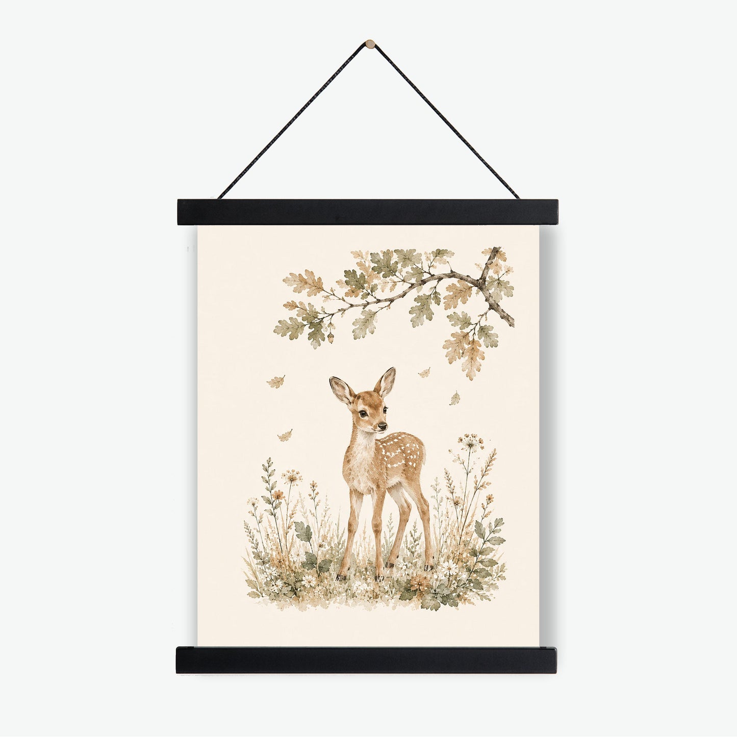Baby Fawn Deer Nursery Wall Art Print | Children’s Home Decor | Forest Woodland Animal | For Boy | Kids | Girl | Cottage core | Artwork
