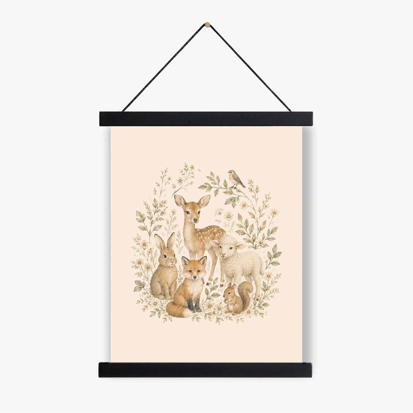 Woodland Animals Nursery Wall Art Print | Children’s Home Decor | Forest | Boy | Kids | Girl | Cottage Core | Family Artwork