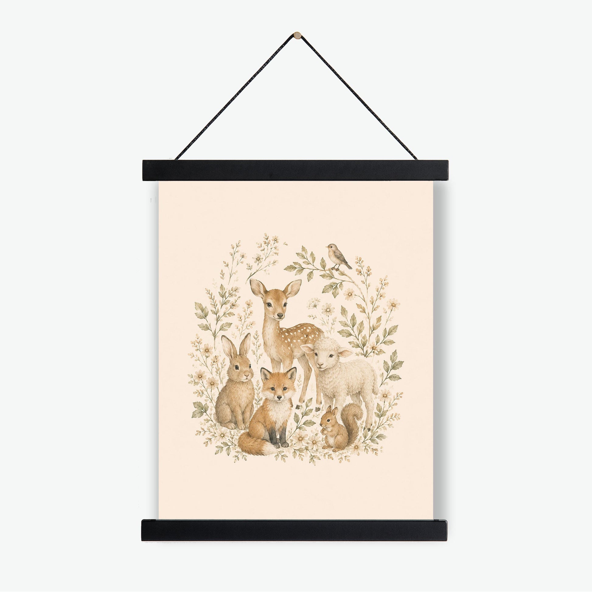 Woodland Animals Nursery Wall Art Print | Children’s Home Decor | Forest | Boy | Kids | Girl | Cottage Core | Family Artwork