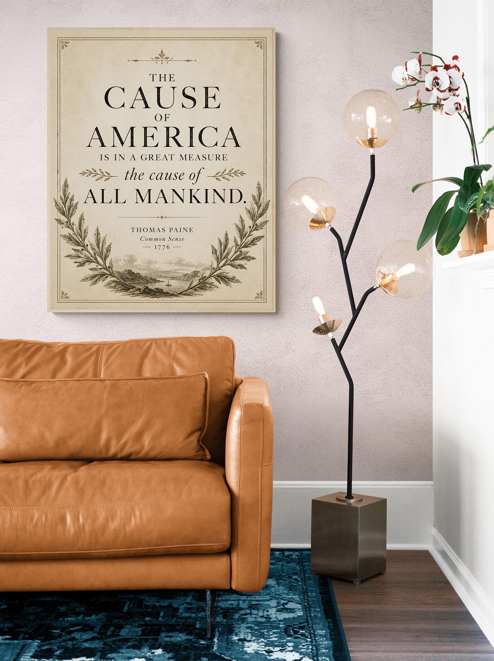 Thomas Paine Common Sense Wall Art Print | Cause of America | American Revolutionary War | Patriotic Home Decor | History Artwork