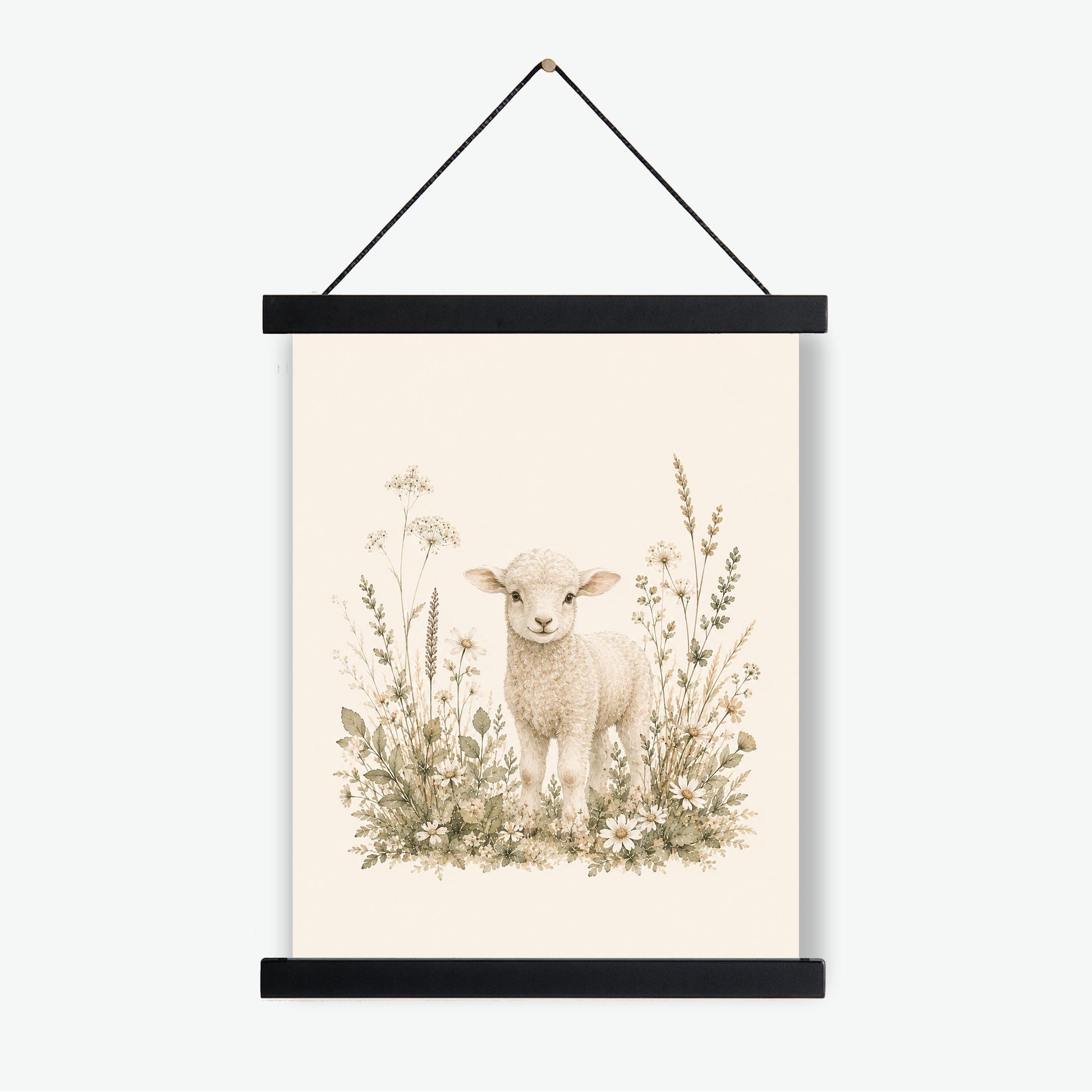 Baby Sheep Lamb Nursery Wall Art Print | Children’s Home Decor | Farm Animal | For Boy | Kids | Girl | Cottage core | Artwork