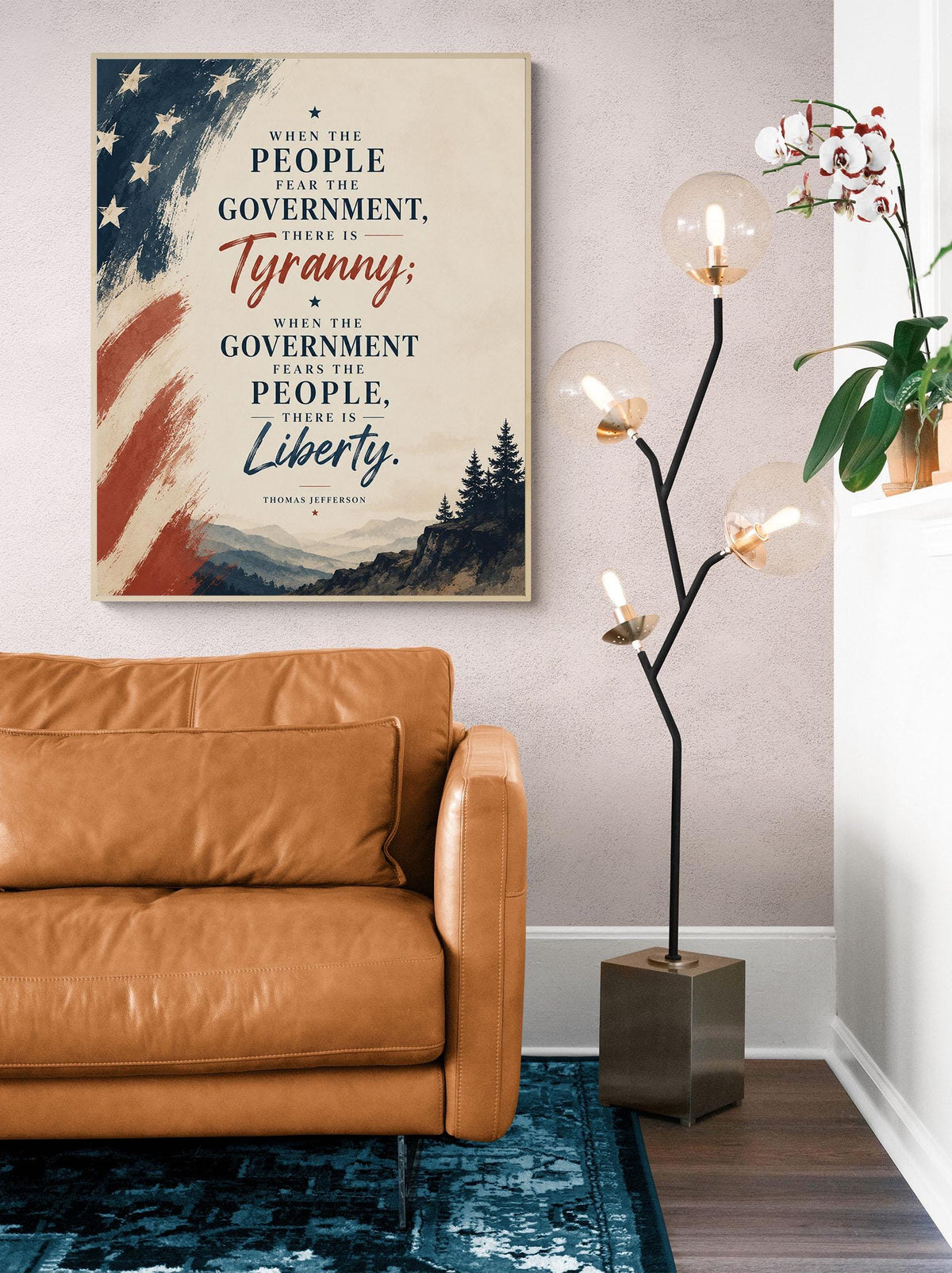 Thomas Jefferson Art Print | When The People Fear The Government There Is Tyranny | History | American President | Patriotic Home Decor