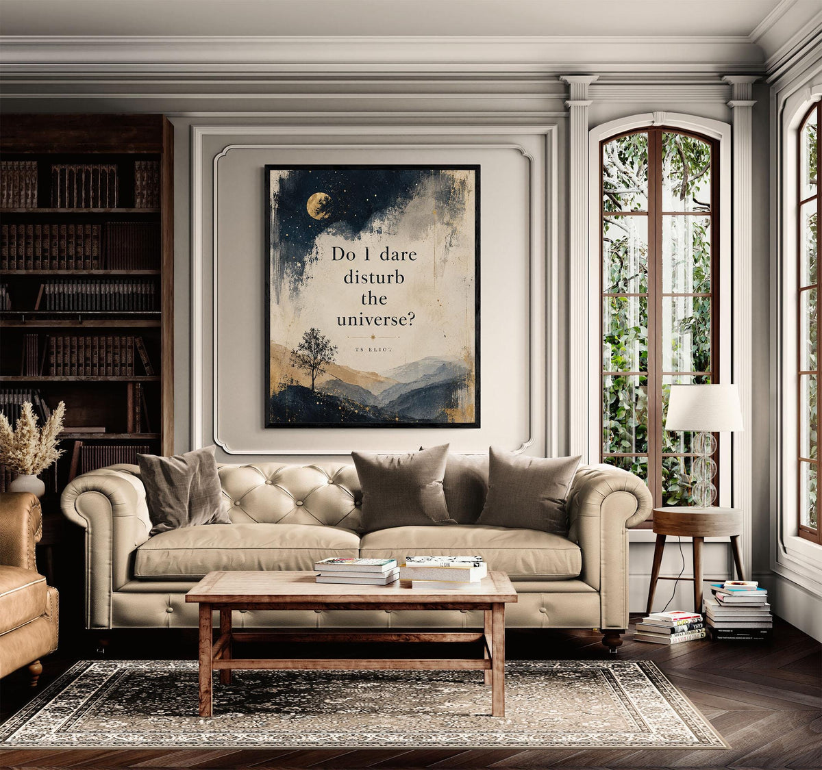 Do I Dare Disturb the Universe Wall Art Print | T.S. Eliot Poetry Quote | Literary Wall Art | Inspirational Prufrock Home Decor