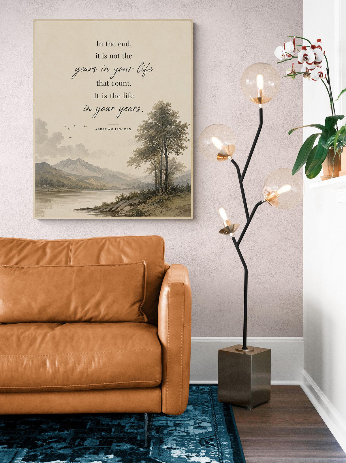 Abraham Lincoln Quote Art Print | In The End | It Is The Life In Your Years | US President | Home Decor | Motivational History Poster