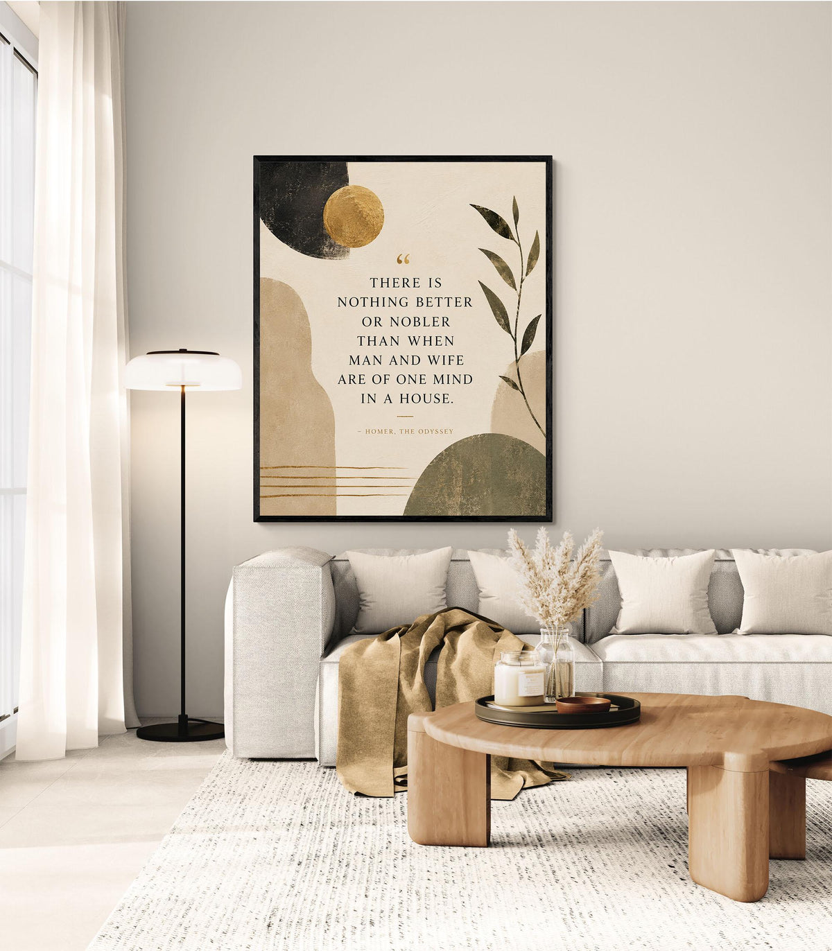 Homer Odyssey Wall Art Print | Husband and Wife | Classical Literature Marriage Home Decor