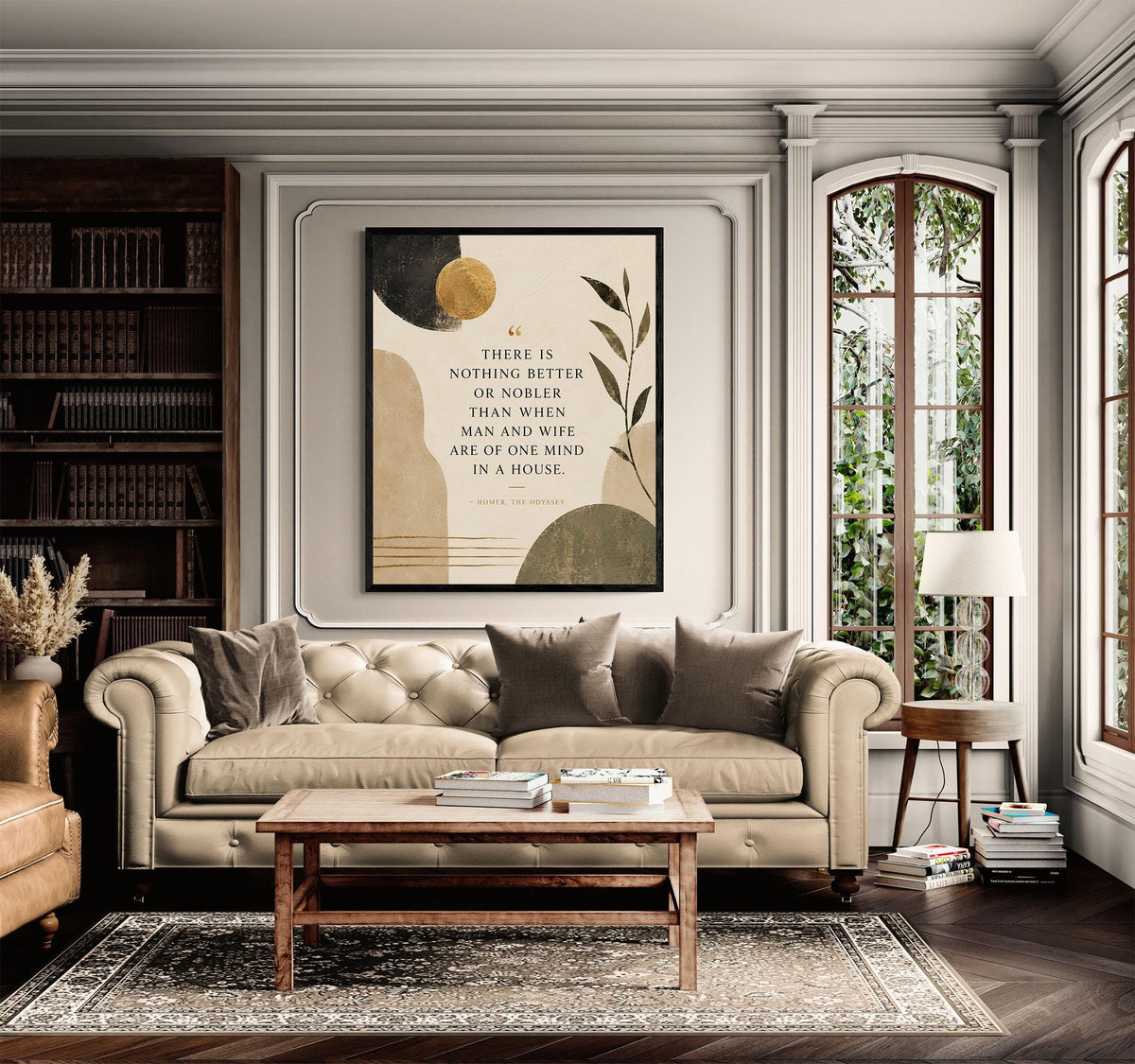 Homer Odyssey Wall Art Print | Husband and Wife | Classical Literature Marriage Home Decor