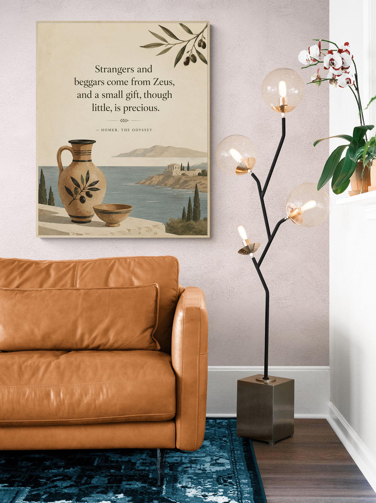 Homer Odyssey Wall Art Print | Strangers and Beggars | Classical Literature Home Decor