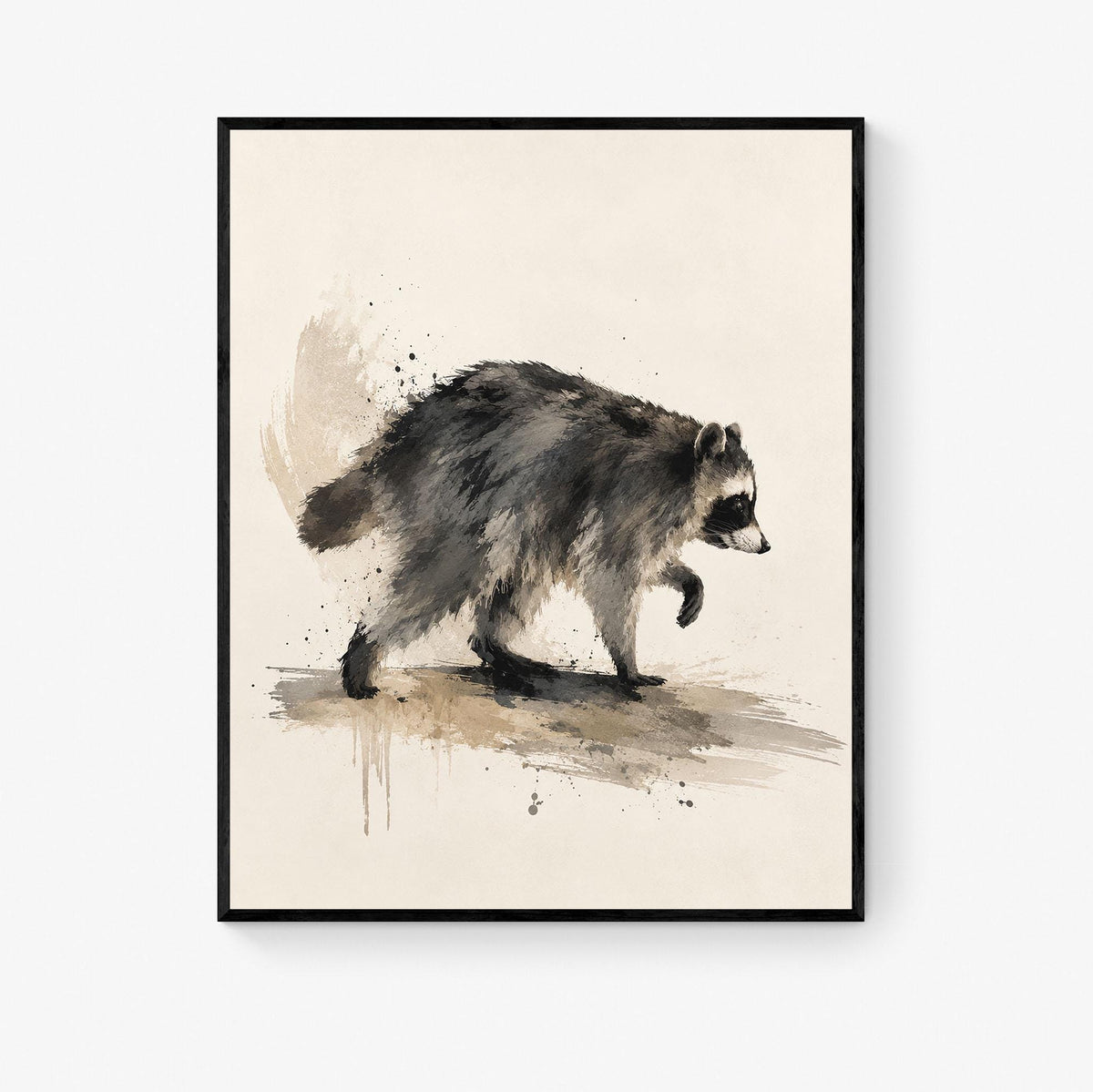 Jimothy Wall Art Print, Raccoon Animal Home Decor, Woodland Artwork, Gift