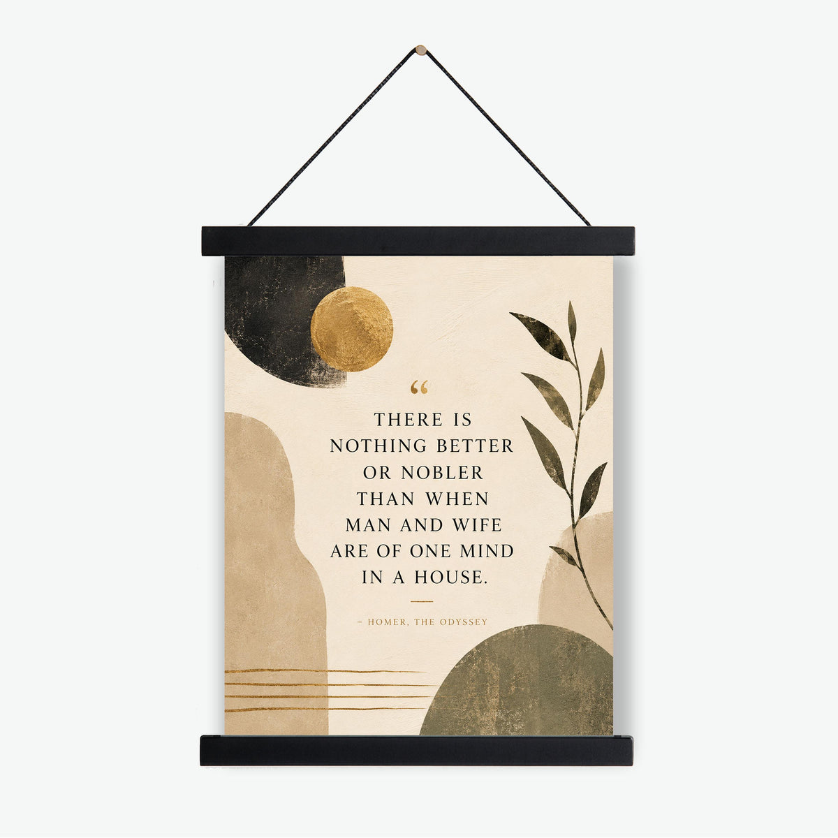 Homer Odyssey Wall Art Print | Husband and Wife | Classical Literature Marriage Home Decor
