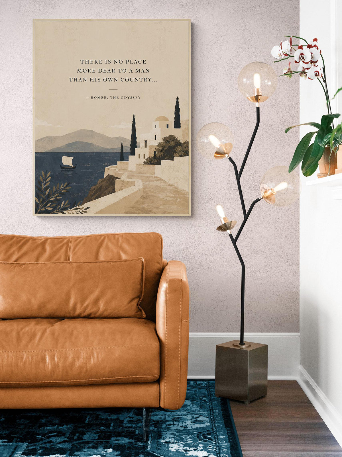Homer Odyssey Wall Art Print | There Is No Place More Dear | Classical Literature Home Decor
