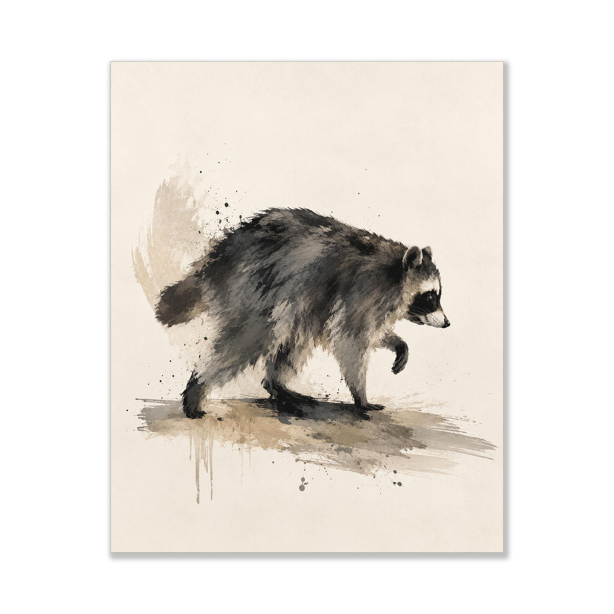 Jimothy Wall Art Print, Raccoon Animal Home Decor, Woodland Artwork, Gift