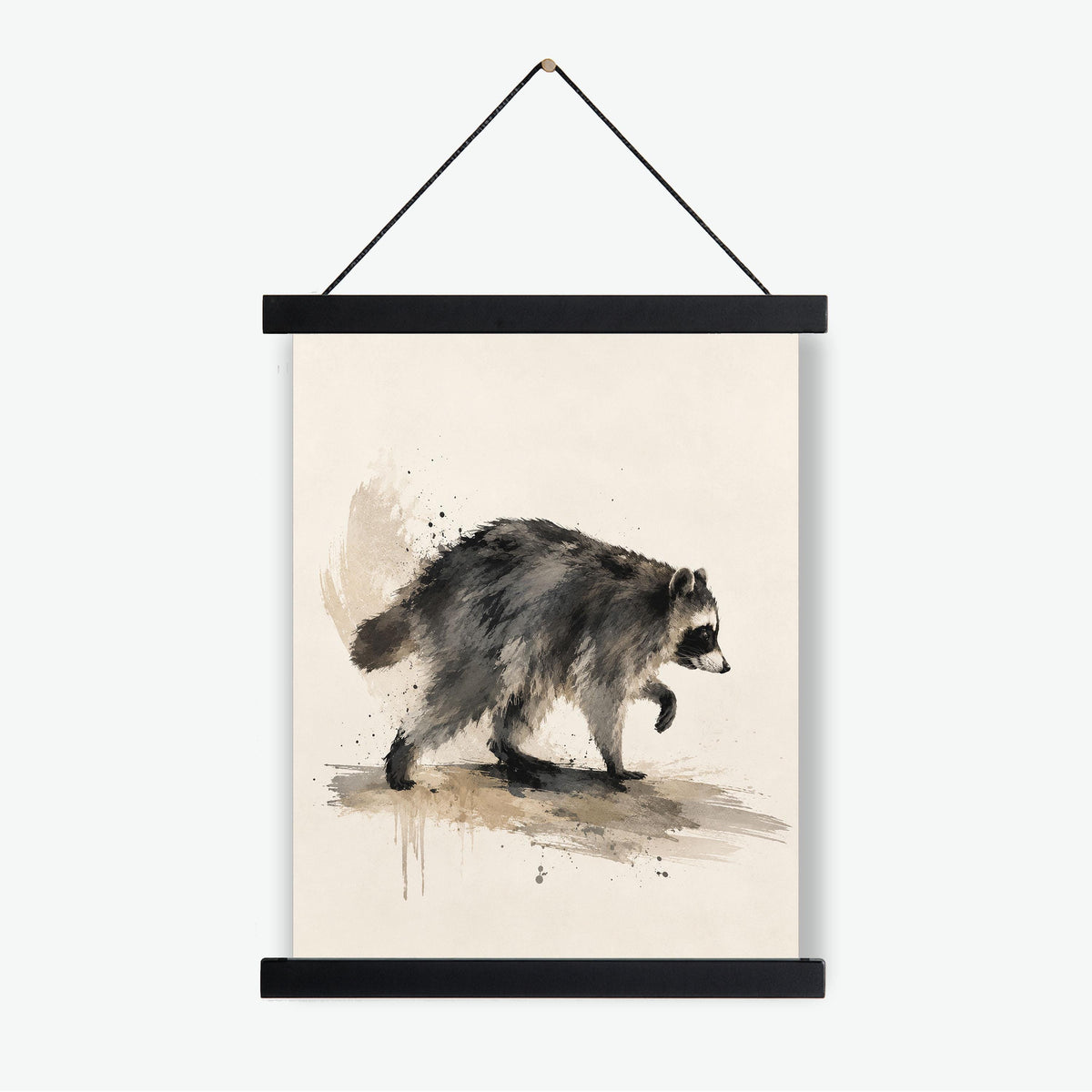 Jimothy Wall Art Print, Raccoon Animal Home Decor, Woodland Artwork, Gift