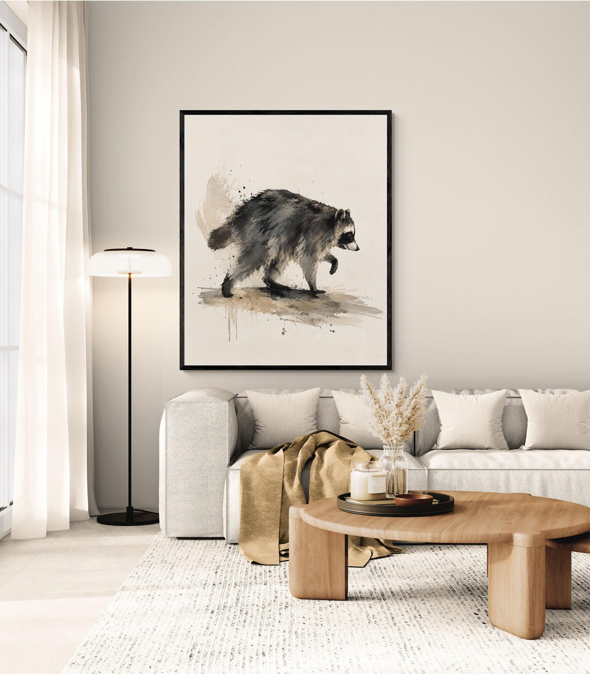 Jimothy Wall Art Print, Raccoon Animal Home Decor, Woodland Artwork, Gift