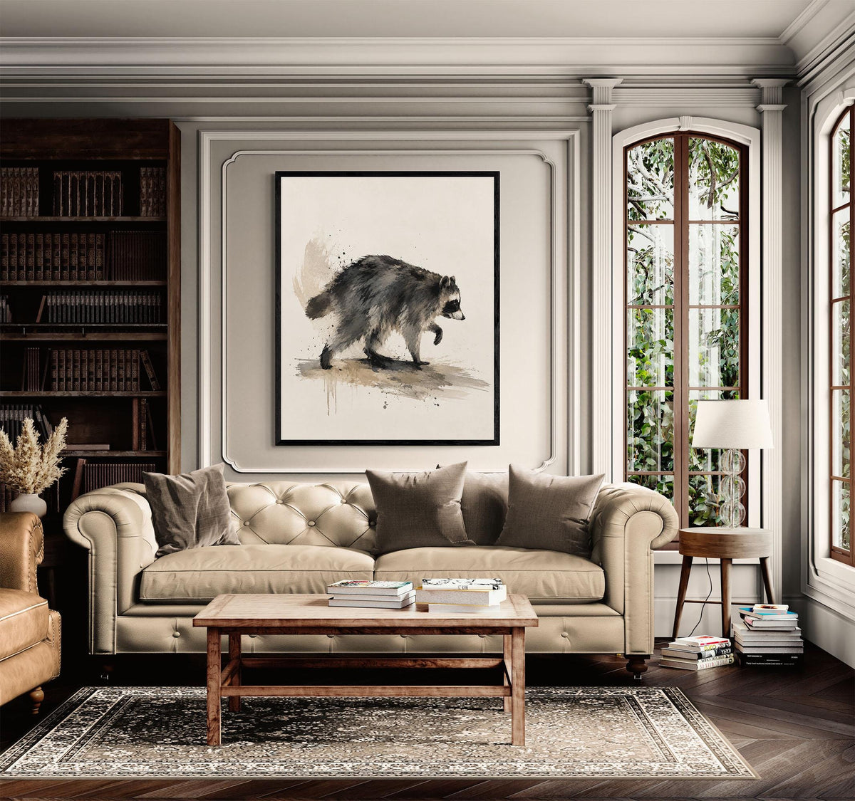 Jimothy Wall Art Print, Raccoon Animal Home Decor, Woodland Artwork, Gift