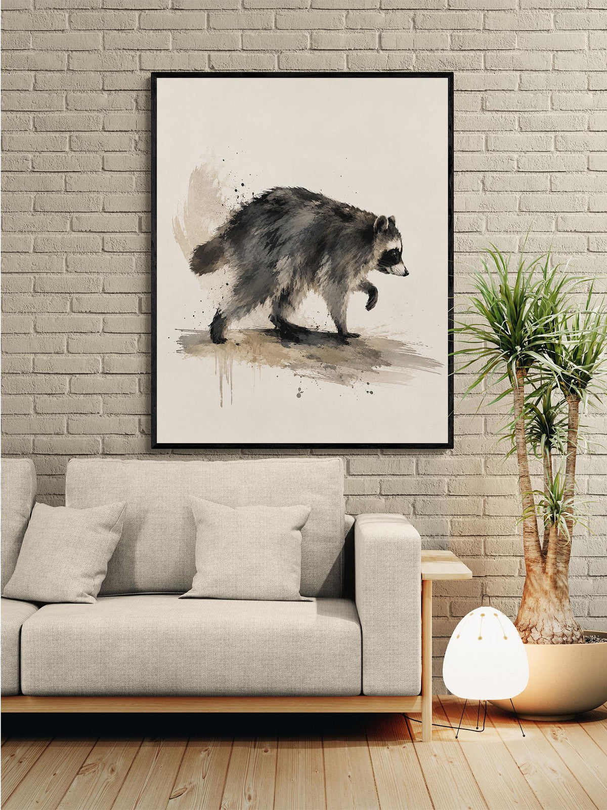 Jimothy Wall Art Print, Raccoon Animal Home Decor, Woodland Artwork, Gift