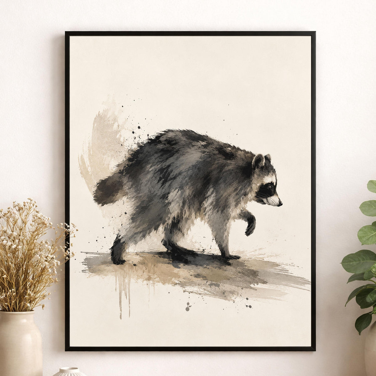 Jimothy Wall Art Print, Raccoon Animal Home Decor, Woodland Artwork, Gift