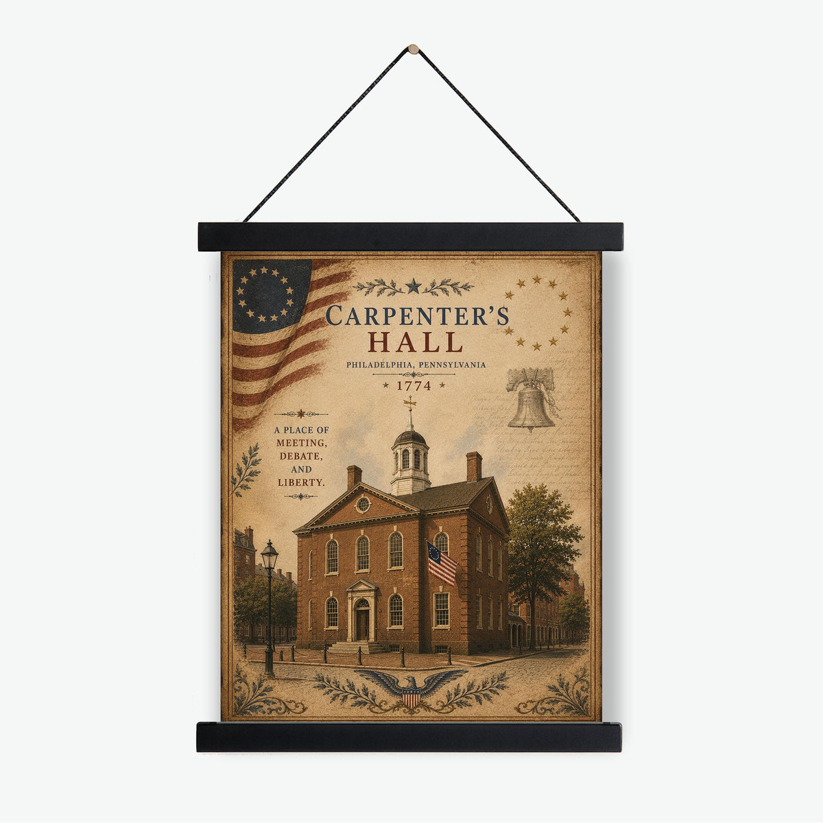 Benjamin Franklin Join or Die Wall Art Print | History Civics Classroom | Patriotic Home Decor