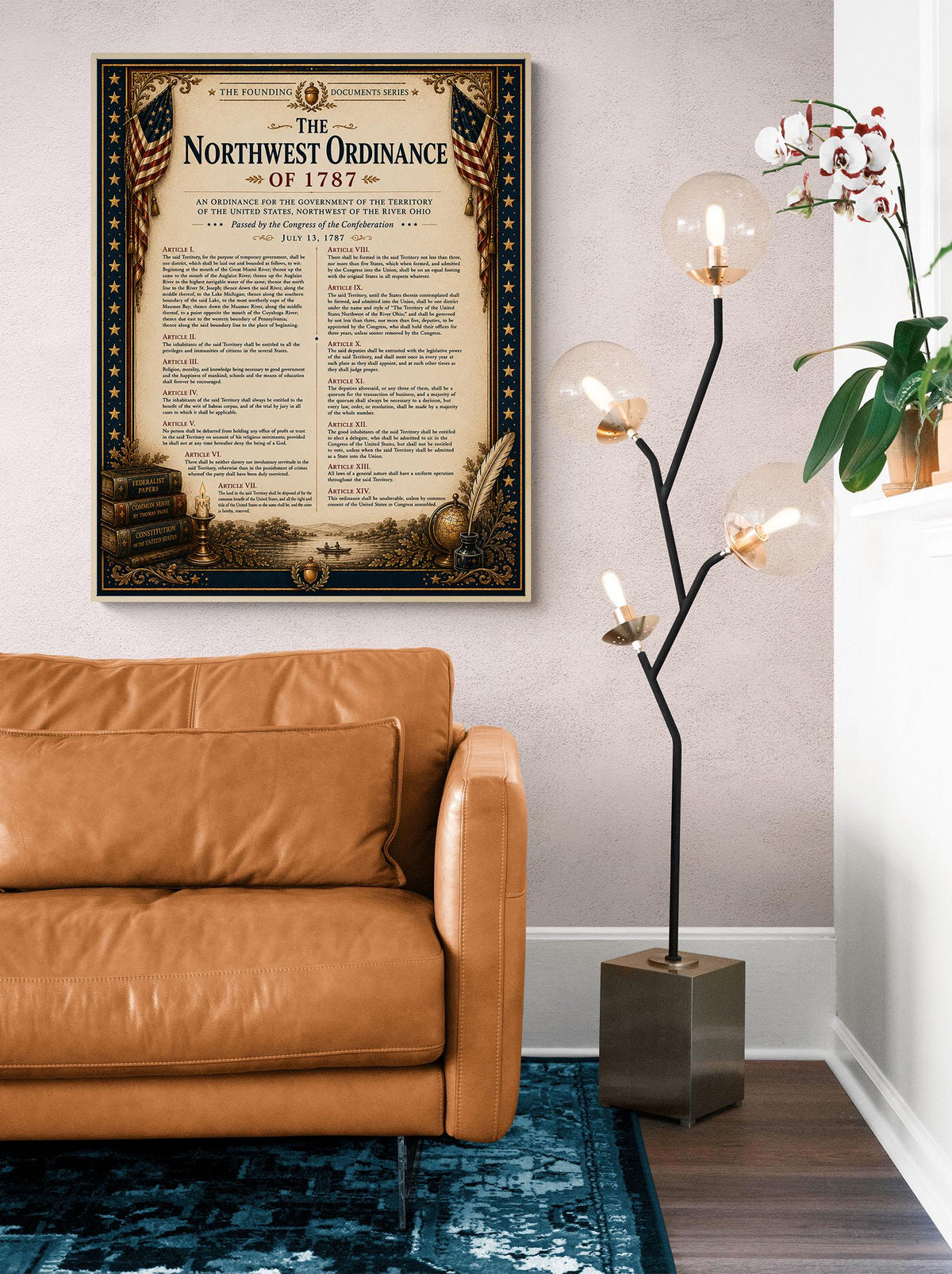 Articles of Confederation Wall Art Print | Historical Americana | Vintage History Home Decor