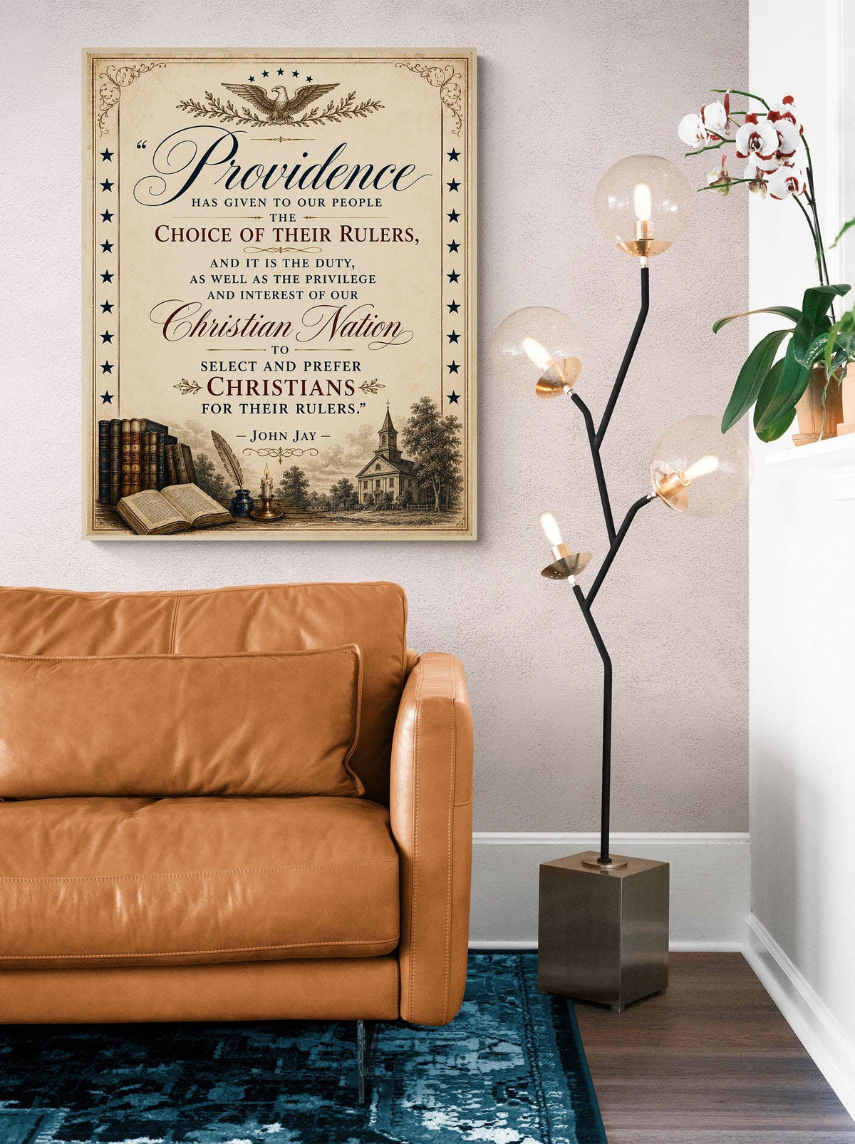 Choice Of Their Rulers Art Print | John Jay Quote | American History | USA Home Decor