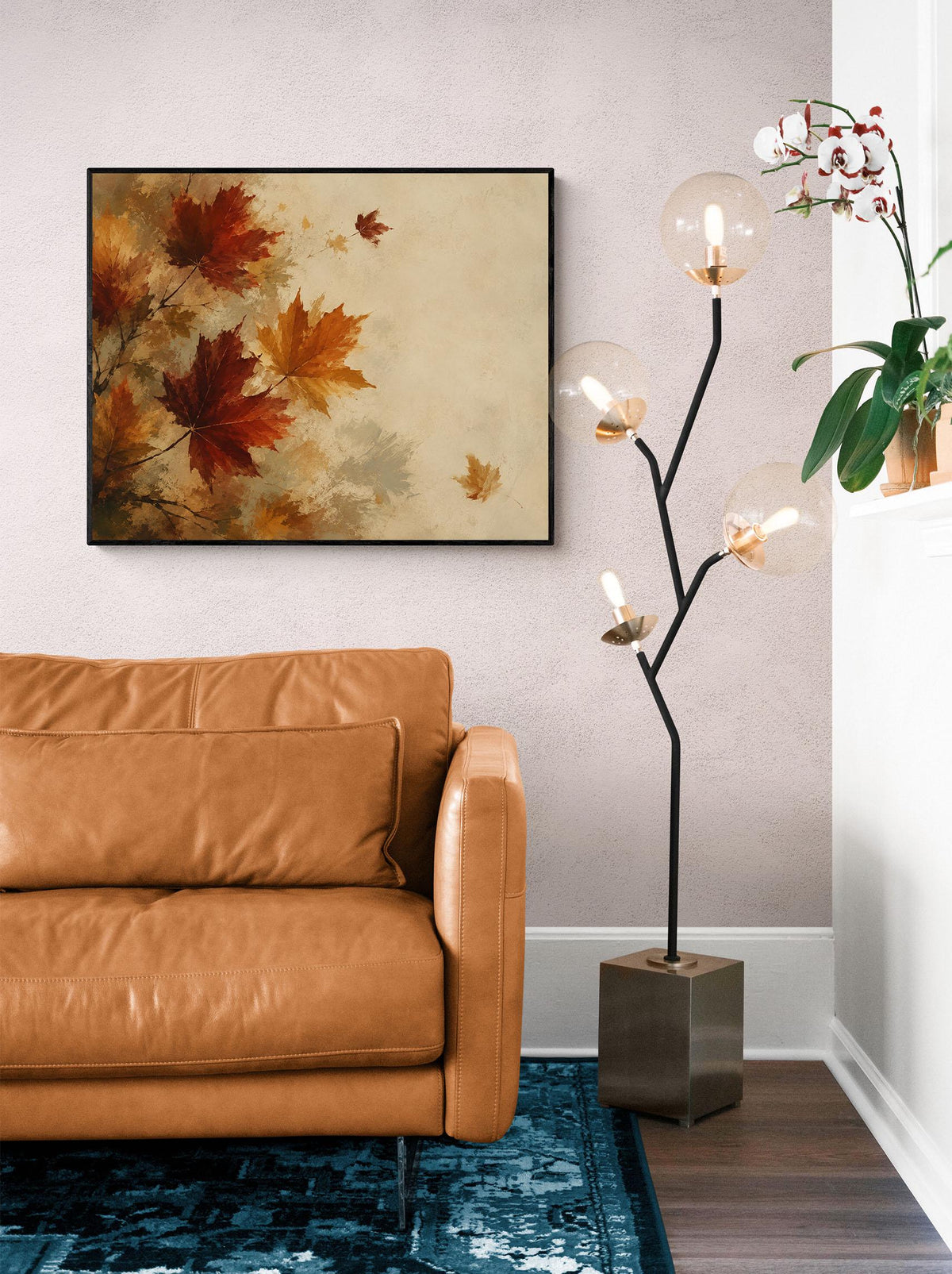 Autumn Leaves Art Print | Fall Maple Leaf | Rustic Neutral | Thanksgiving Home Decor