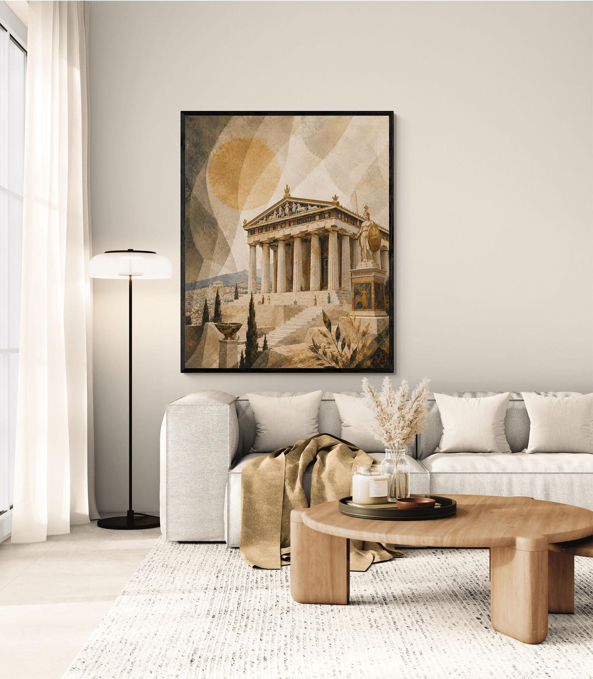 Ancient Greece Parthenon Art Print | Greek Temple | Classical Athens | Gods and Goddess | Room | Home Decor Poster