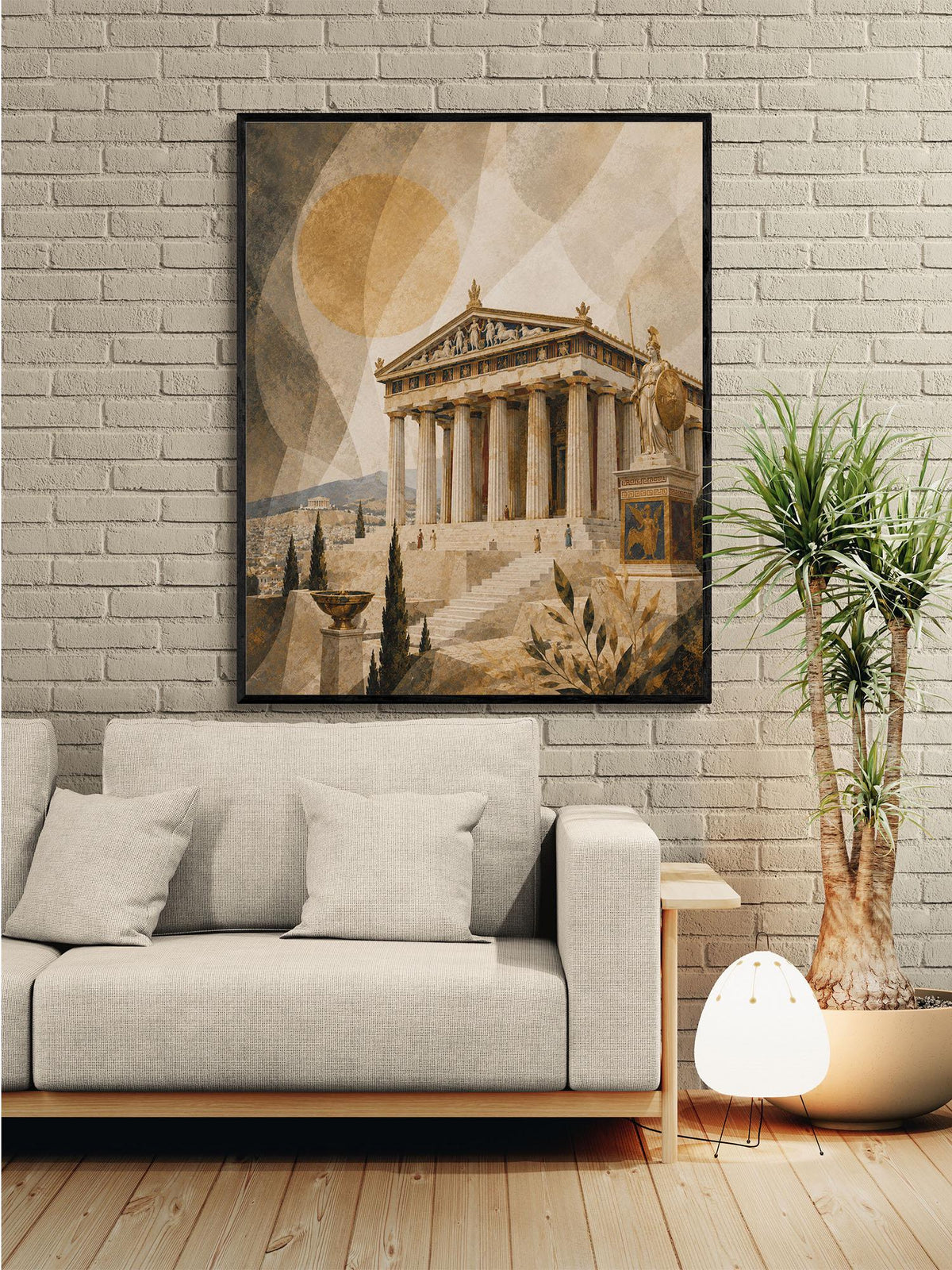 Ancient Greece Parthenon Art Print | Greek Temple | Classical Athens | Gods and Goddess | Room | Home Decor Poster
