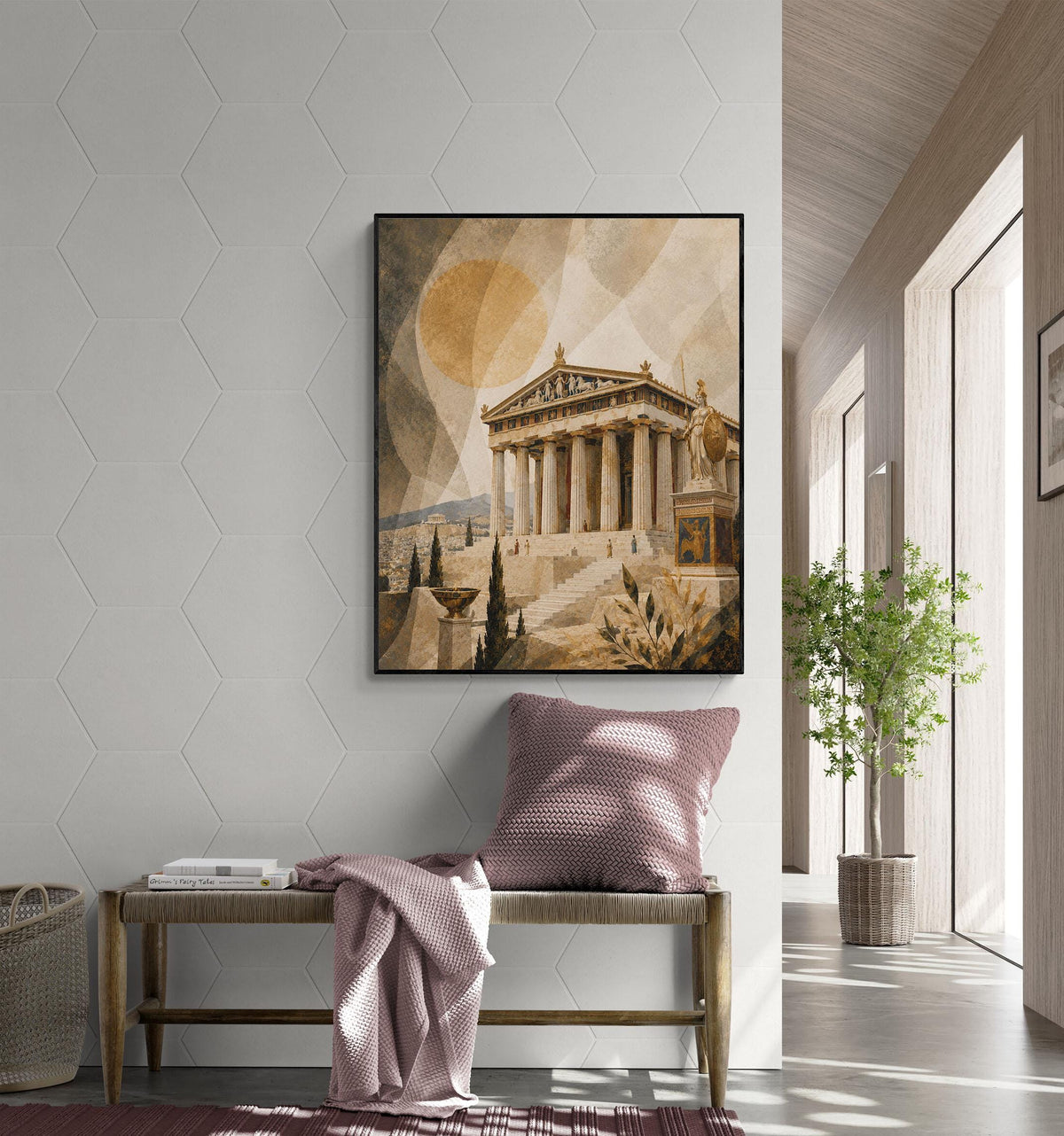 Ancient Greece Parthenon Art Print | Greek Temple | Classical Athens | Gods and Goddess | Room | Home Decor Poster
