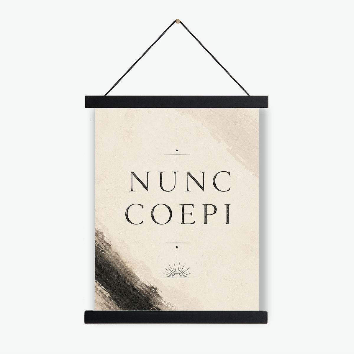 Nunc Coepi Wall Art Print, Latin Quote, Classical Motivation Home Decor