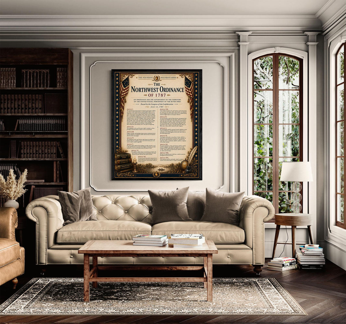 Articles of Confederation Wall Art Print | Historical Americana | Vintage History Home Decor
