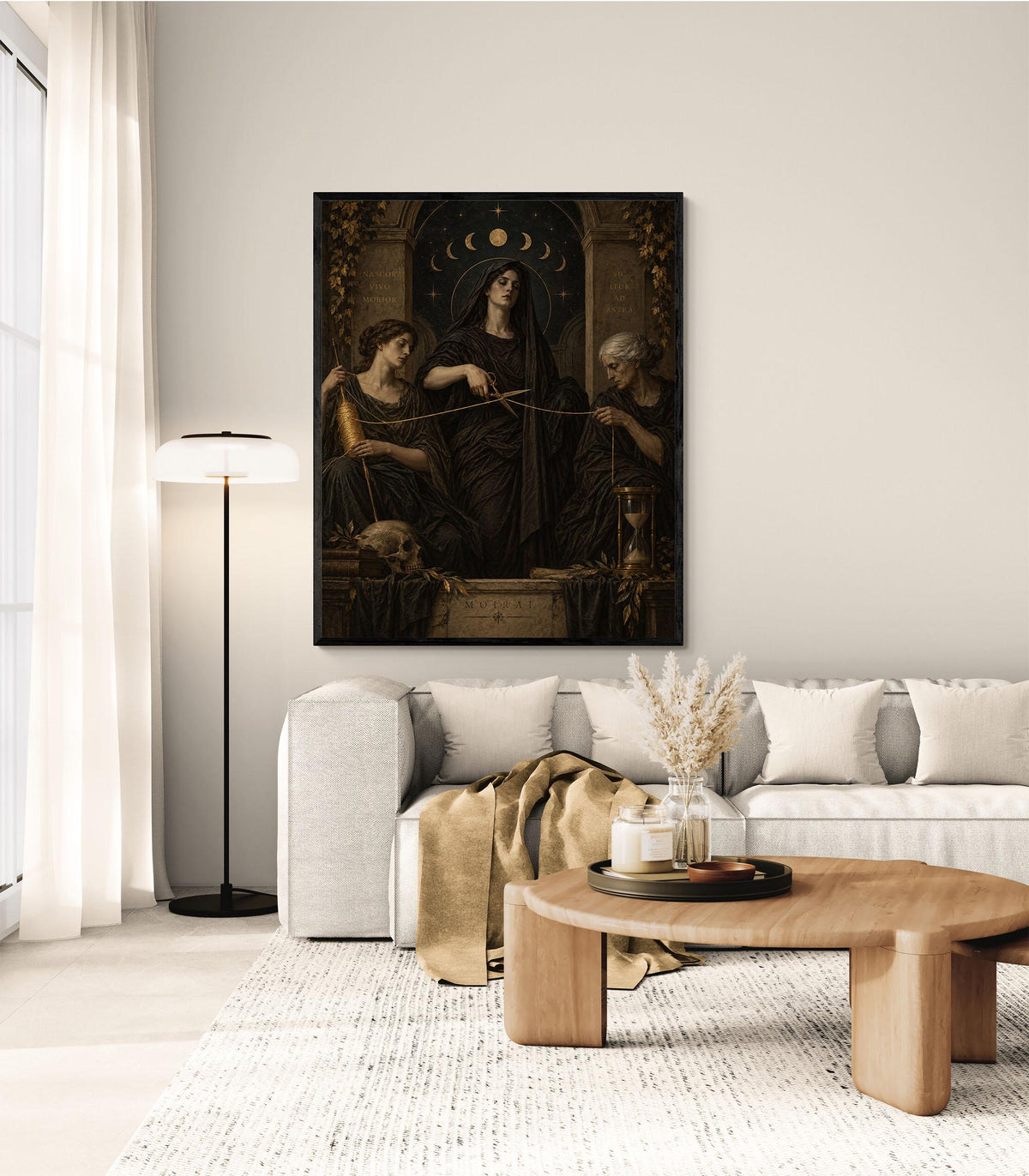 The Fates Moirai Art Print | Greek Mythology | Gods and Goddess | Home Decor