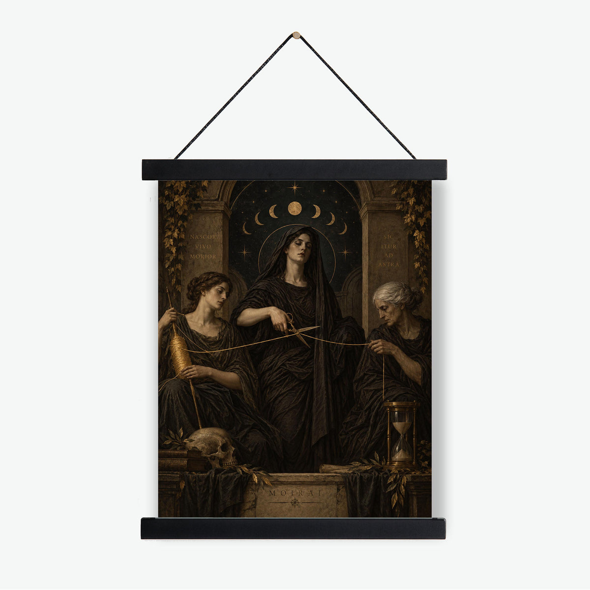 The Fates Moirai Art Print | Greek Mythology | Gods and Goddess | Home Decor
