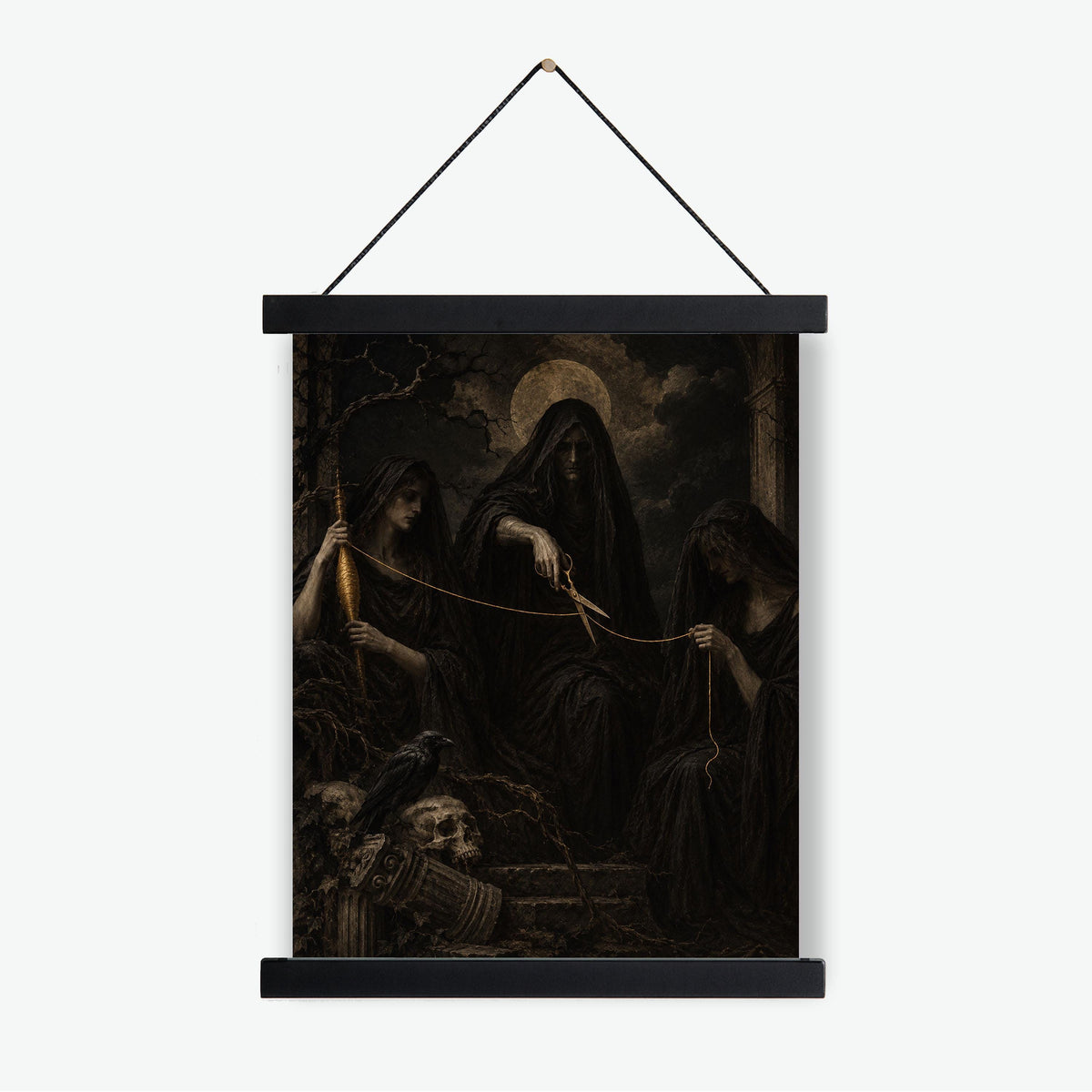 The Dark Fates Art Print | Halloween | Greek Mythology | Gods and Goddess | Home Decor