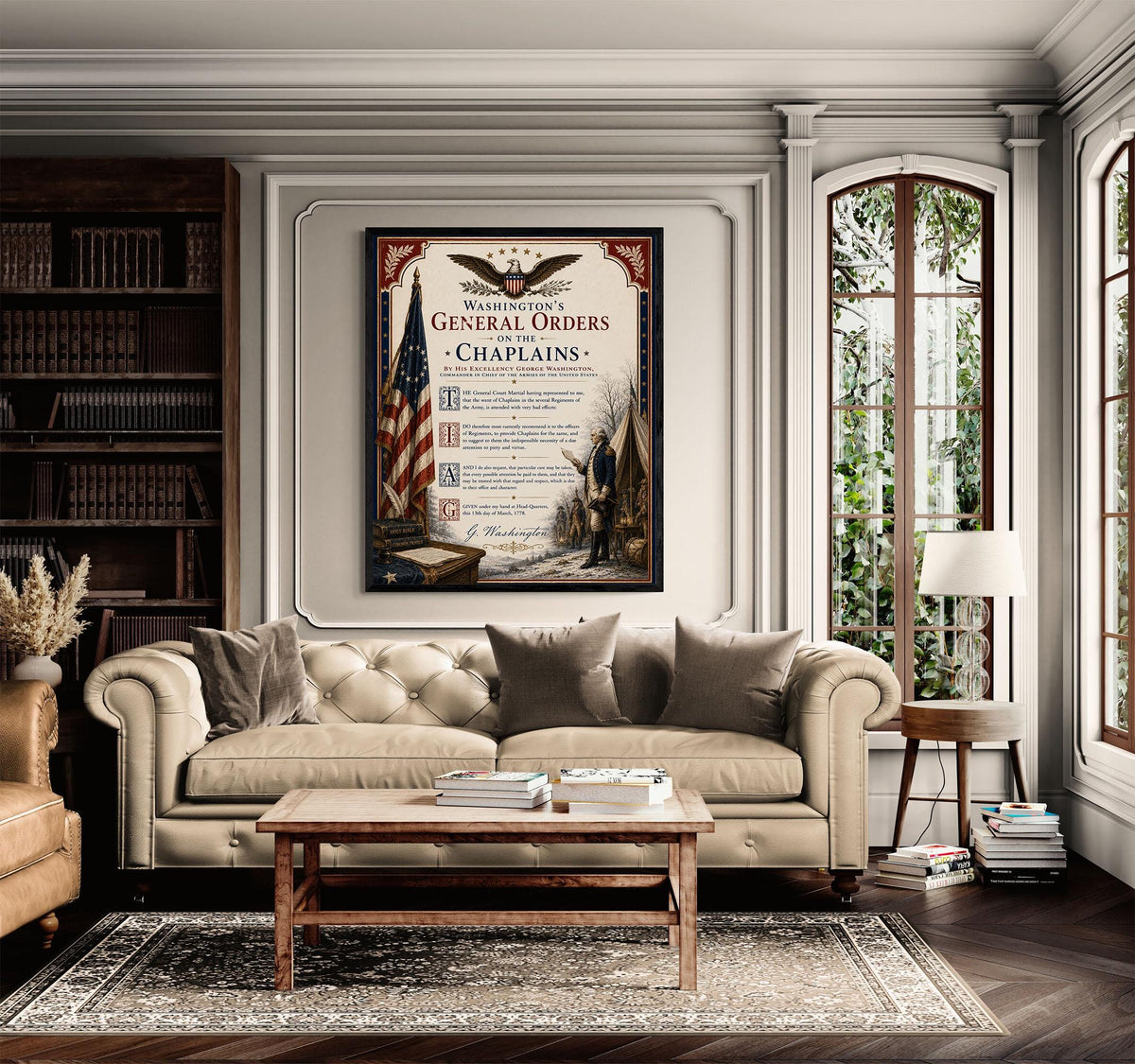 General Orders On The Chaplains Art Print | 1778 George Washington | USA Home Decor