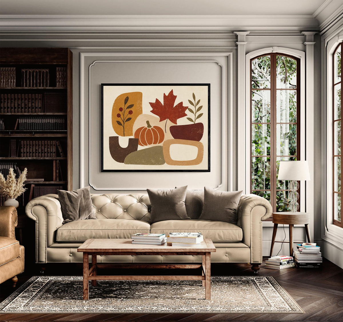 Fall Art Print | Abstract Pumpkin | Autumn | Thanksgiving Home Decor
