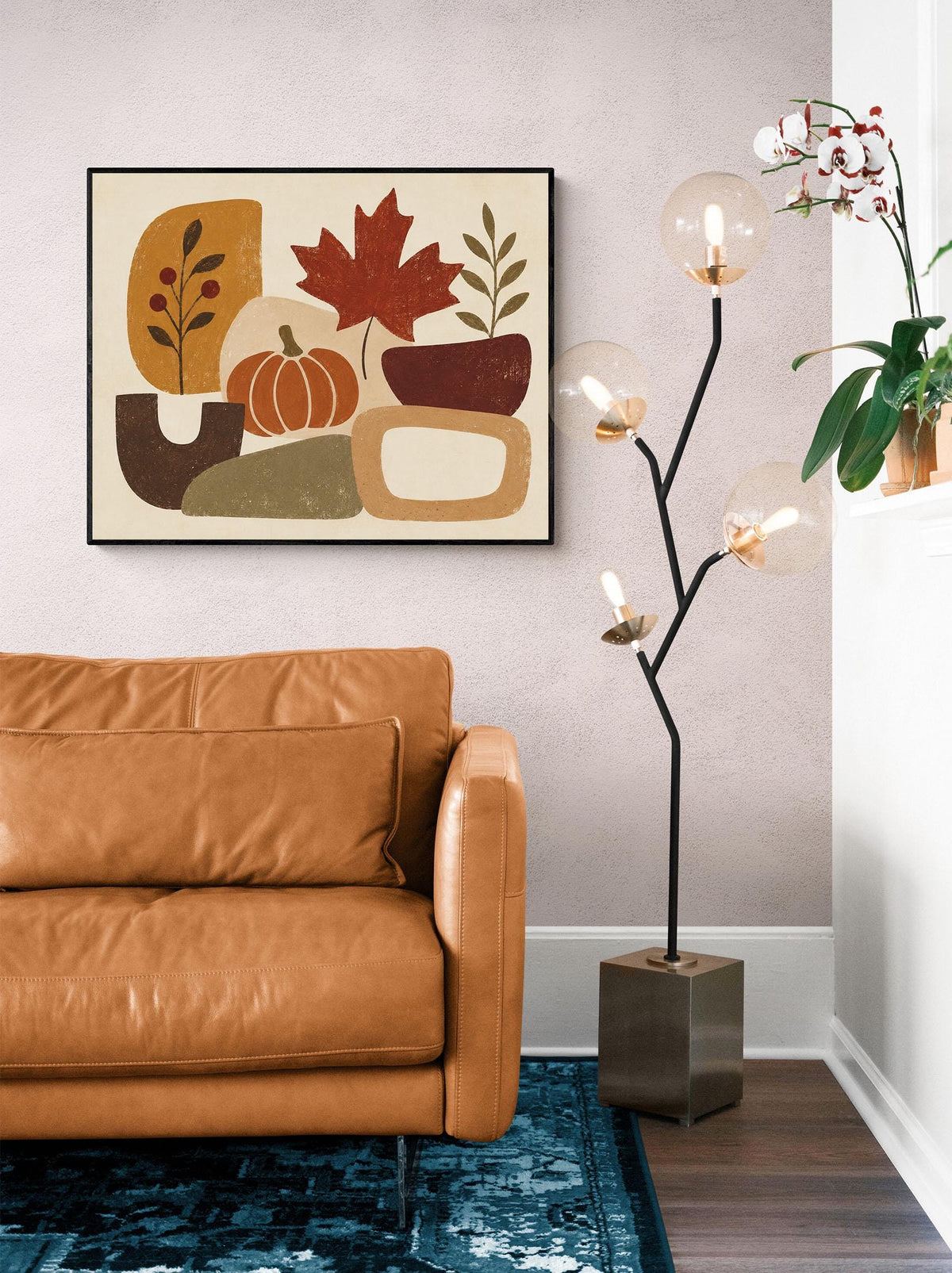 Fall Art Print | Abstract Pumpkin | Autumn | Thanksgiving Home Decor