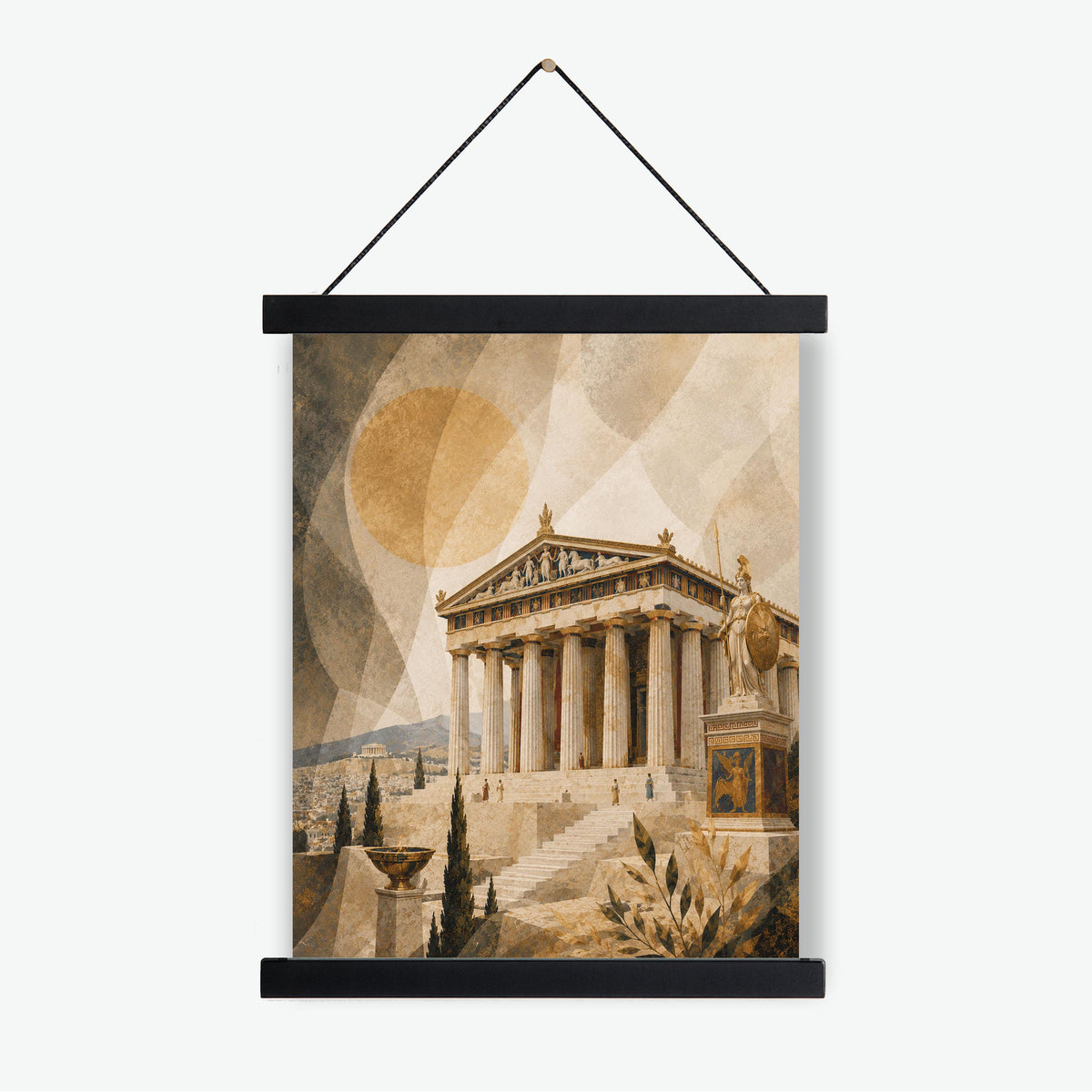 Ancient Greece Parthenon Art Print | Greek Temple | Classical Athens | Gods and Goddess | Room | Home Decor Poster
