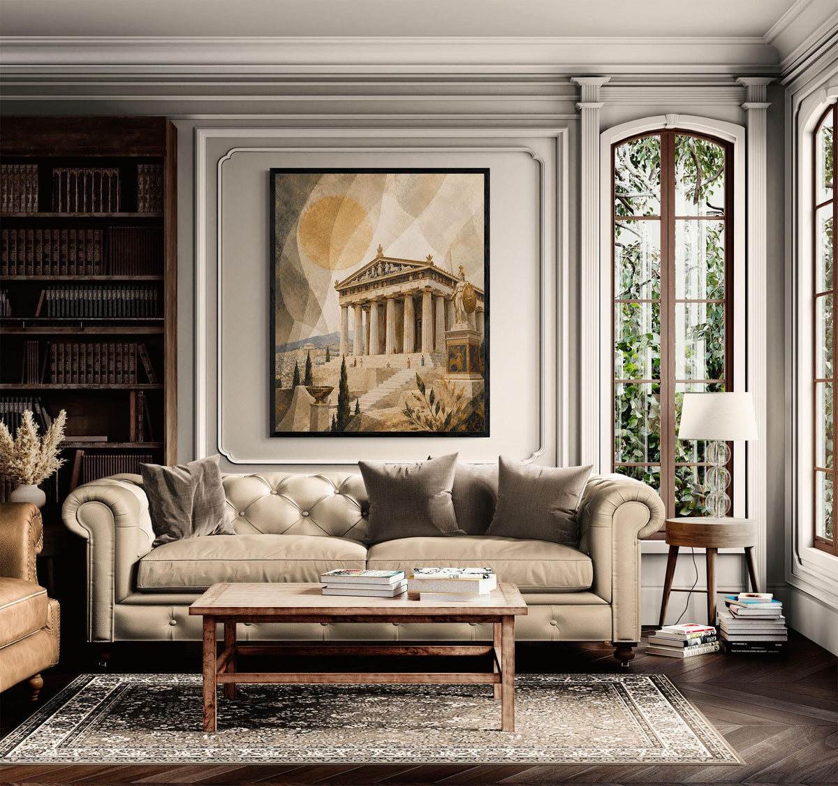 Ancient Greece Parthenon Art Print | Greek Temple | Classical Athens | Gods and Goddess | Room | Home Decor Poster
