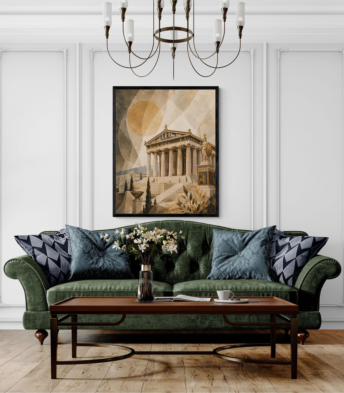 Ancient Greece Parthenon Art Print | Greek Temple | Classical Athens | Gods and Goddess | Room | Home Decor Poster