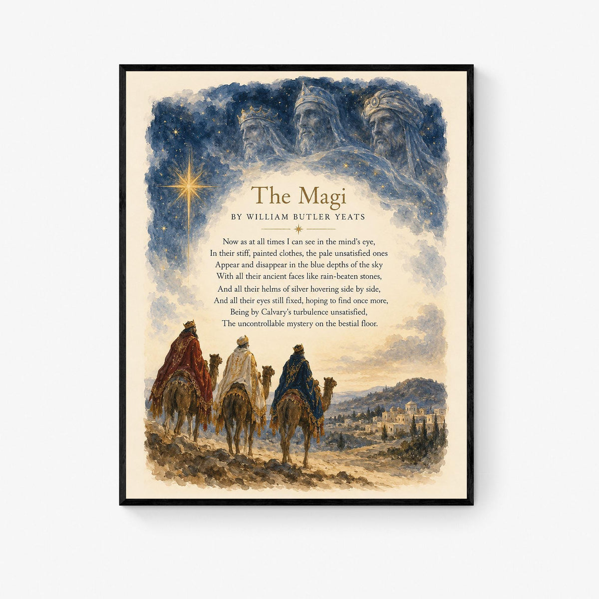 The Magi Wall Art Print, Christmas Holiday, Three Wise Men, Nativity Home Decor
