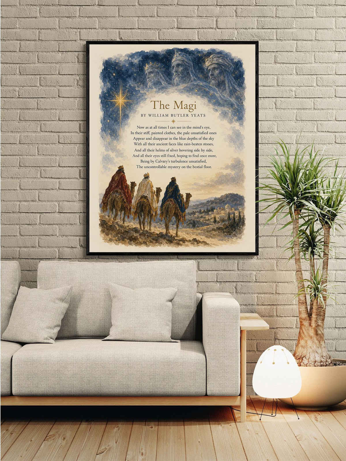 The Magi Wall Art Print, Christmas Holiday, Three Wise Men, Nativity Home Decor