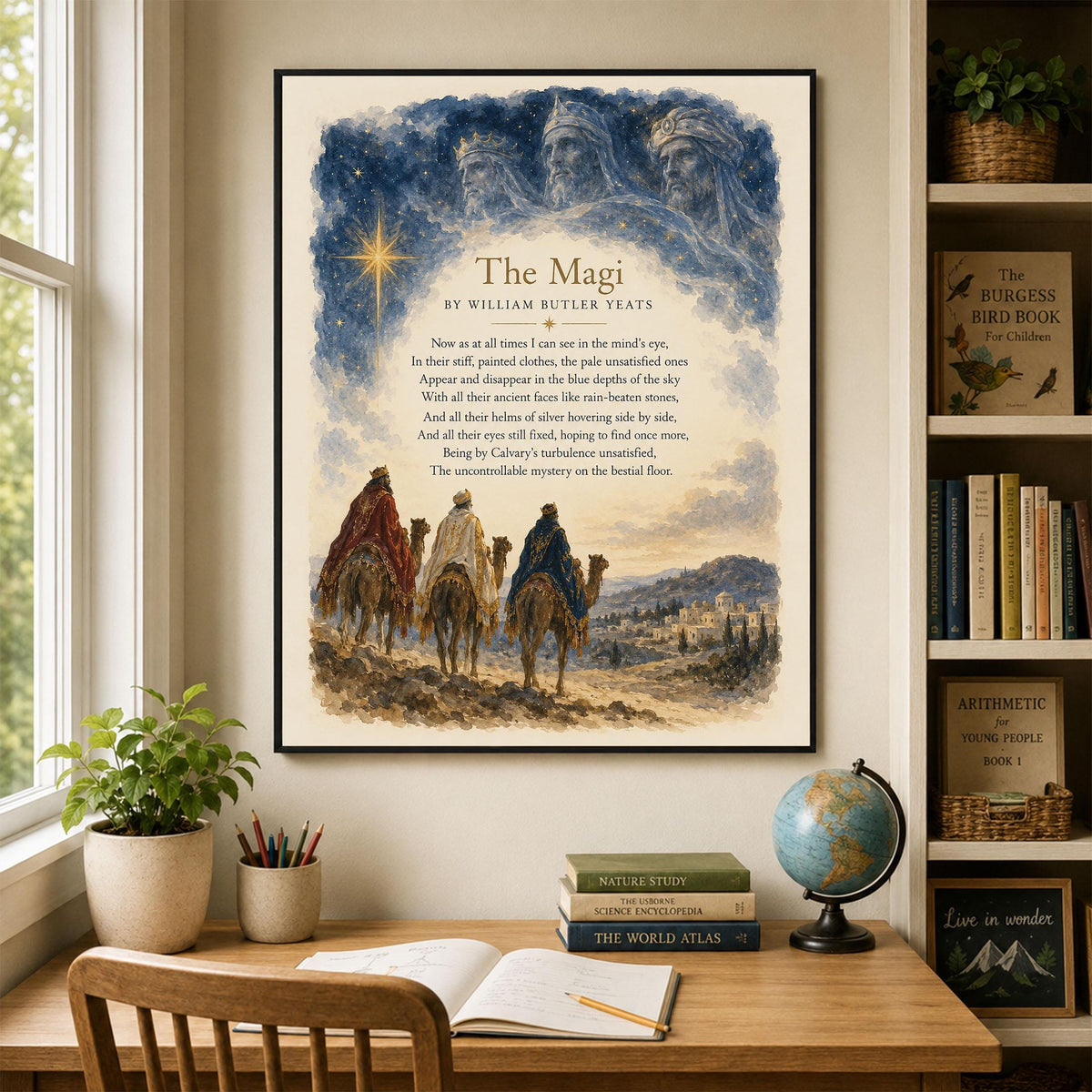 The Magi Wall Art Print, Christmas Holiday, Three Wise Men, Nativity Home Decor