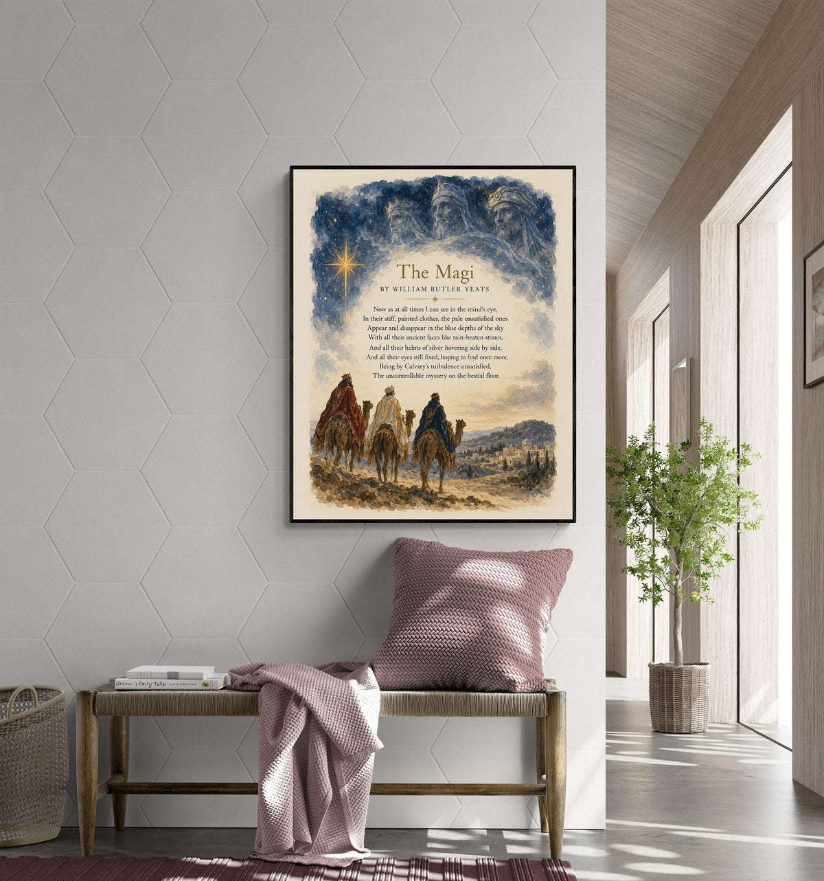 The Magi Wall Art Print, Christmas Holiday, Three Wise Men, Nativity Home Decor