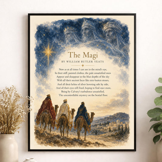 The Magi Wall Art Print, Christmas Holiday, Three Wise Men, Nativity Home Decor