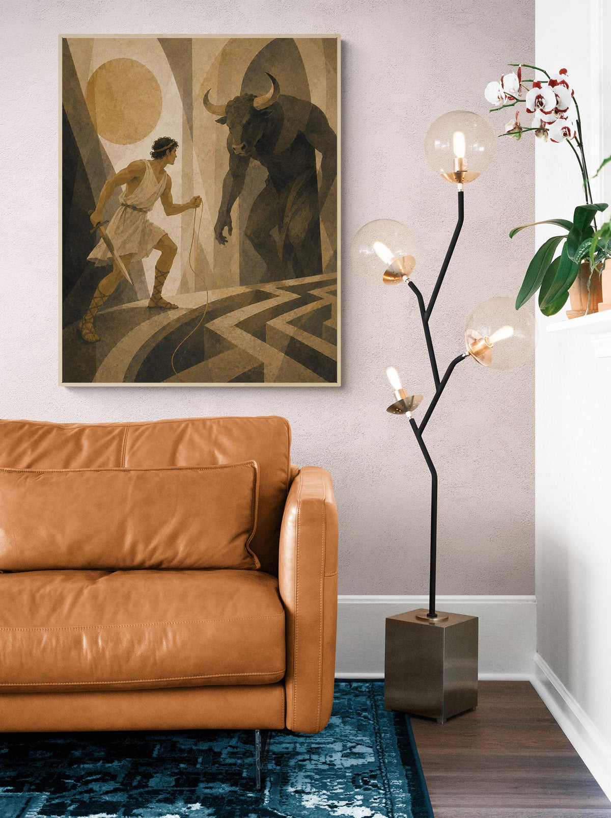 Theseus And The Minotaur Art Print | Greek Mythology | Gods and Goddess | Home Decor