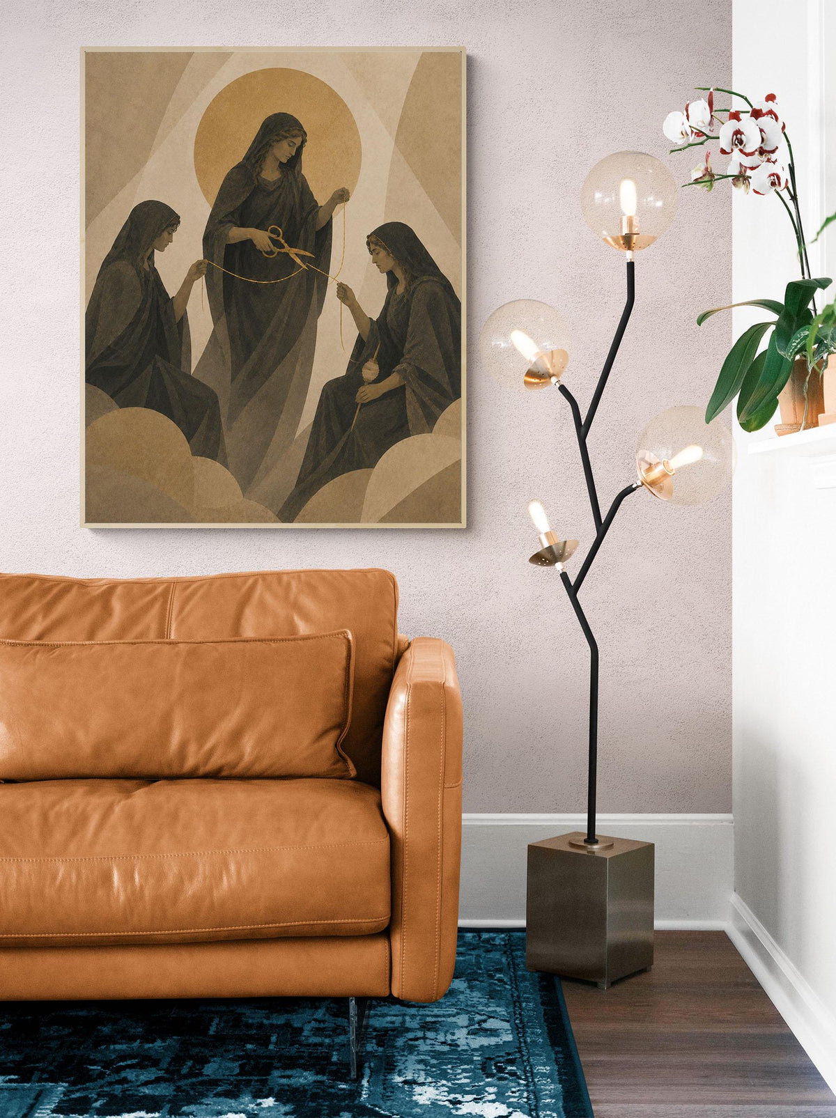 Three Fates And Thread Of Life Art Print | Greek Mythology | Gods and Goddess | Home Decor