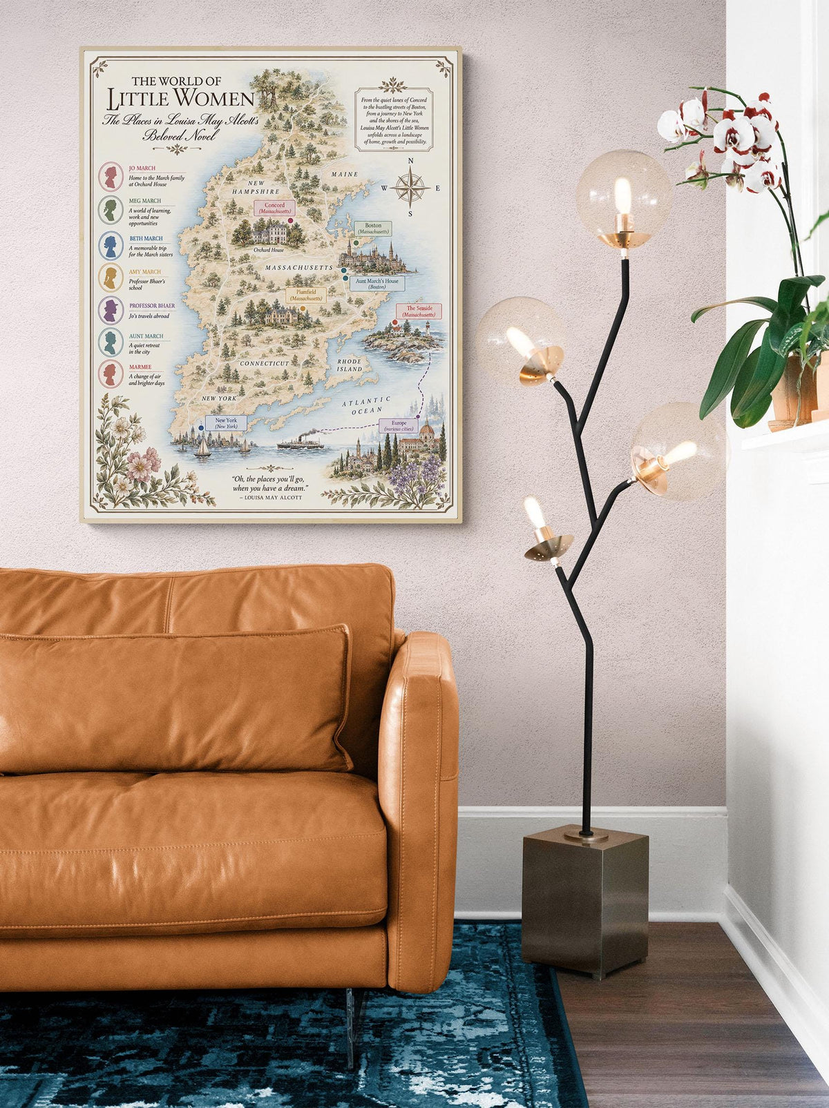 Anne of Green Gables Book Map Art Print, LM Montgomery, Literary Wall Artwork, Home Decor, Library Gift, Classic Novel Poster