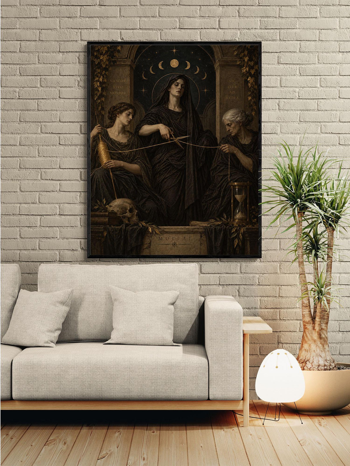 The Fates Moirai Art Print | Greek Mythology | Gods and Goddess | Home Decor