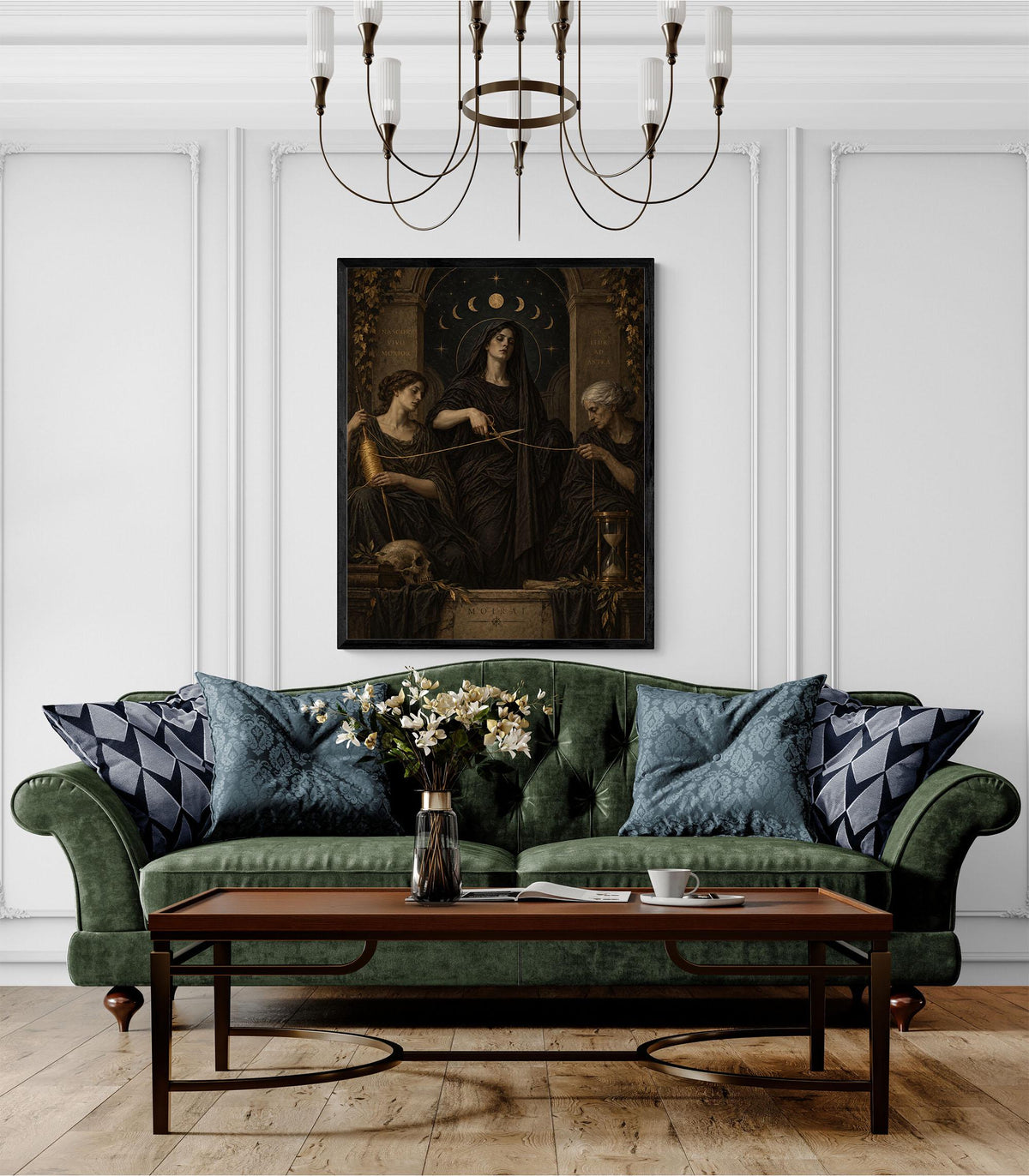 The Fates Moirai Art Print | Greek Mythology | Gods and Goddess | Home Decor